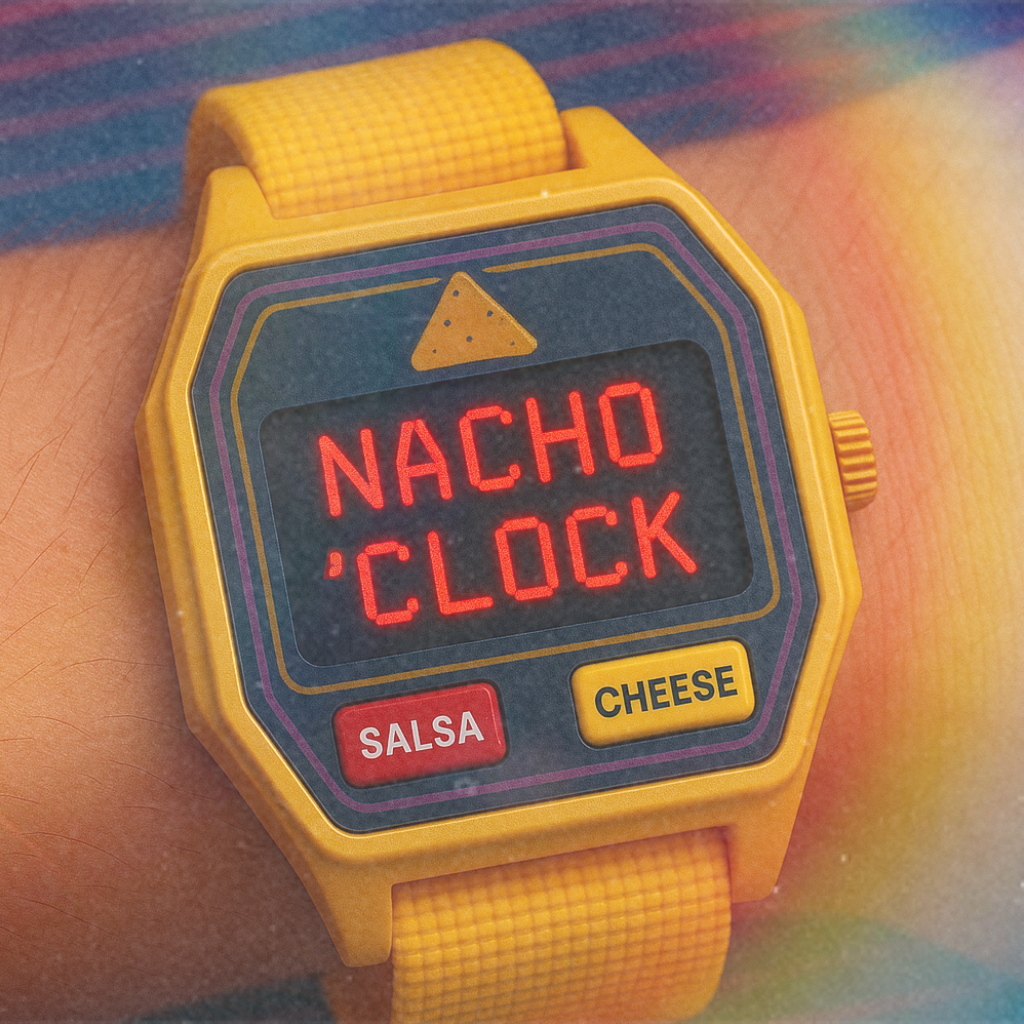 The Nacho Timekeeper: A Watch That Only Cares About Your Snack Schedule