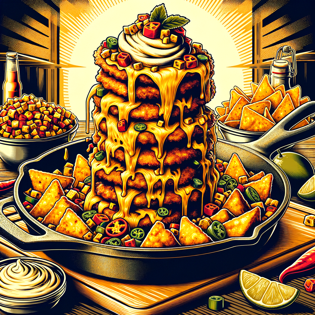 Corn Fritter Nacho Mountain