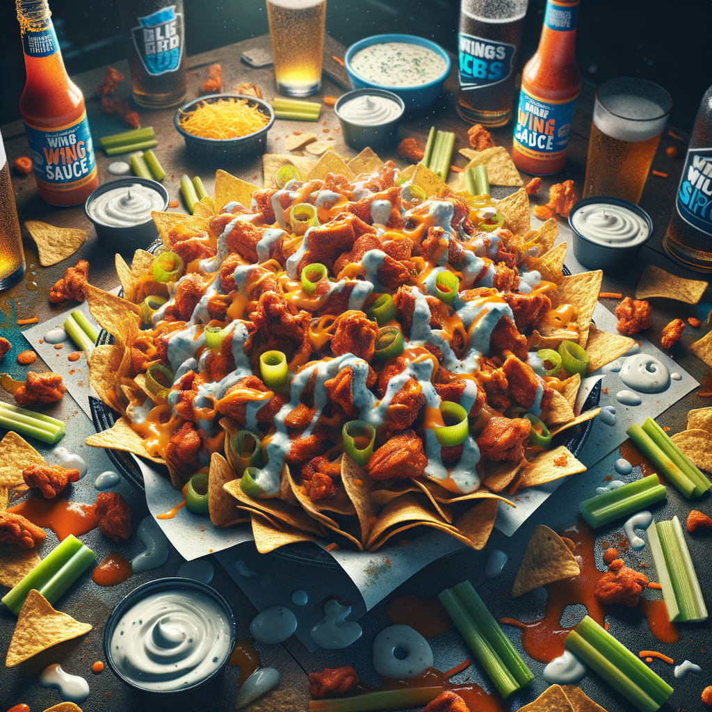 Buffalo Rooster Nachos