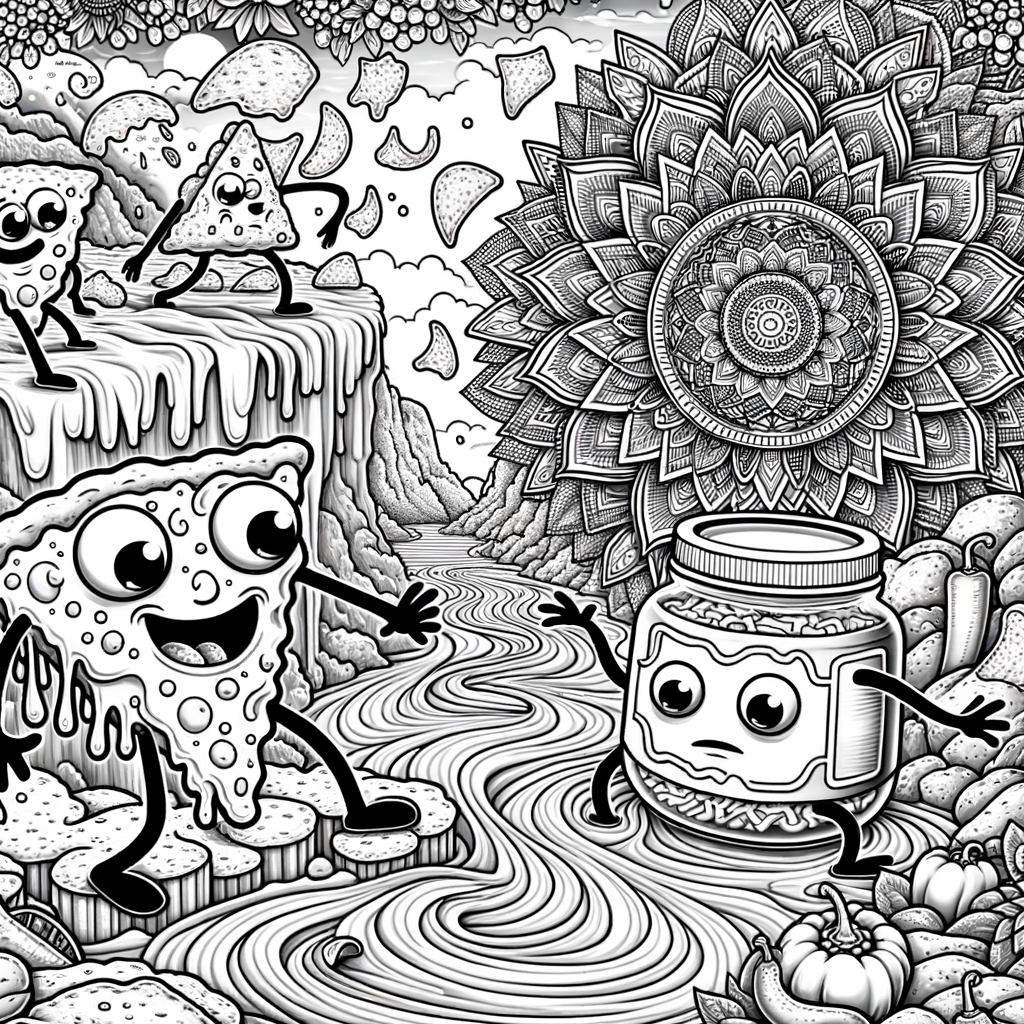 Color Me Crunchy: Announcing the Wandering Nacho Coloring Book